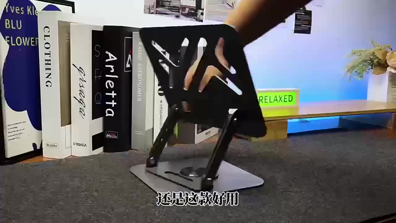 Laptop Stand Heat Dissipation  Height Adjustable Suspended Foldable  Portable Support Stand  2 In 1 Stand For Tablets